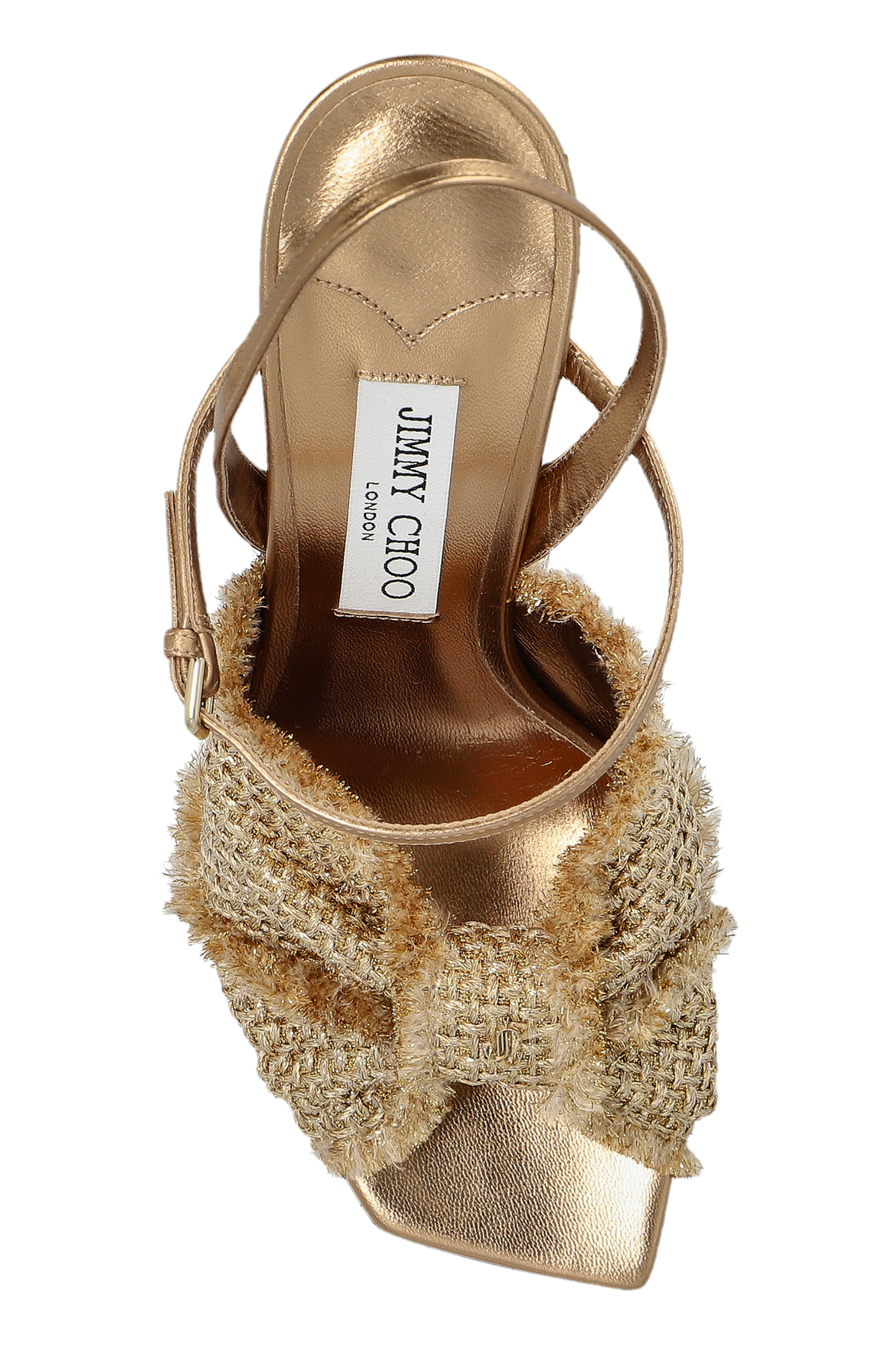 Gold Heeled sandals Annika Jimmy Choo - Vitkac GB